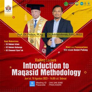 Visiting lecture ” Introduction to Maqasid methodology “